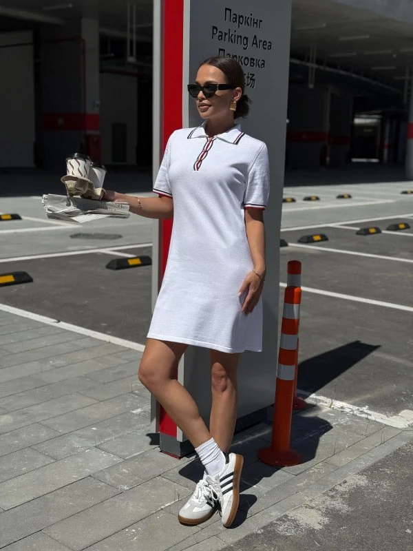 Платье поло Aesthetics цв. белый - в фирменном магазине спортивной одежды Brillante.by