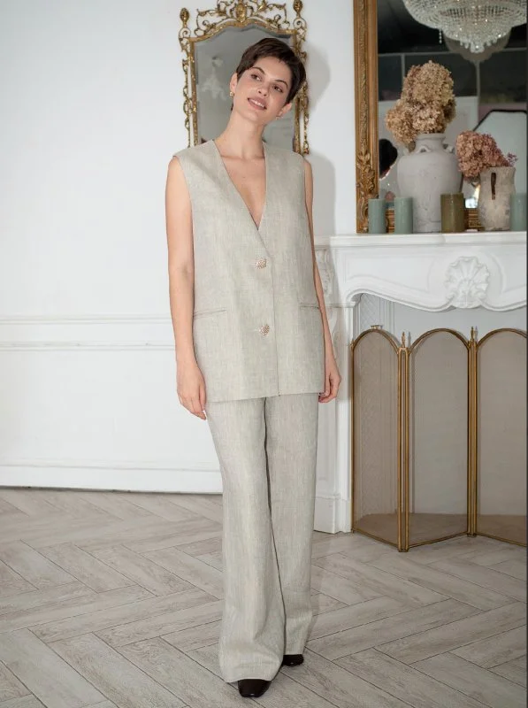 Брюки цв. беж (рис.мелкая ёлочка) - в фирменном магазине спортивной одежды Brillante.by