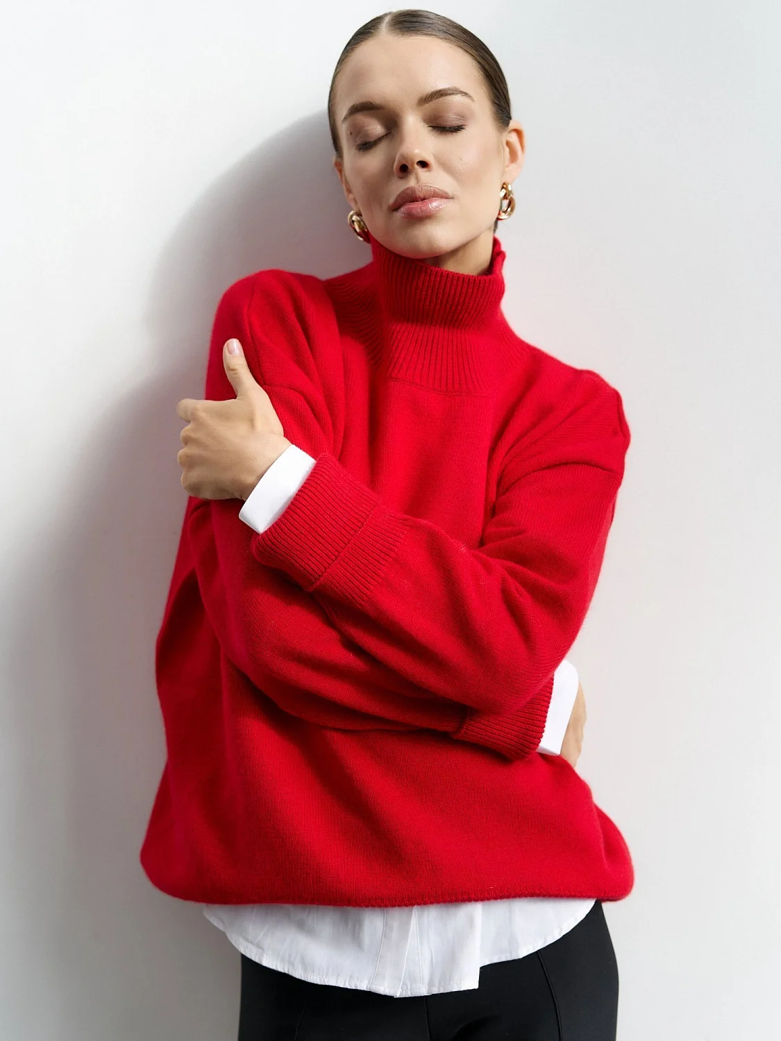 Свитер из ангоровой шерсти цвет Красный