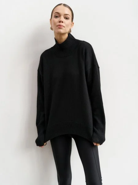 Свитер из ангоровой шерсти цвет Чёрный - в фирменном магазине спортивной одежды Brillante.by