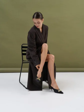 Купить Пальто-халат (шерсть/кашемир) цв. коричневый в фирменном магазине спортивной одежды Brillante.by