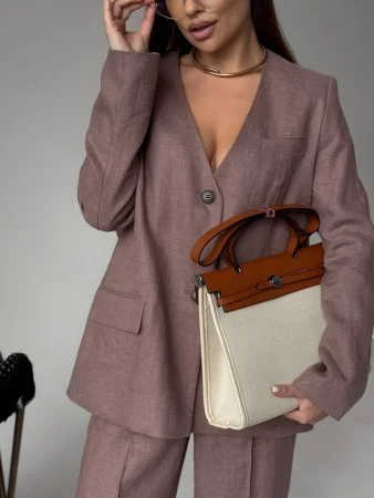 Купить Жакет без воротника цвет Сливочное какао в фирменном магазине спортивной одежды Brillante.by