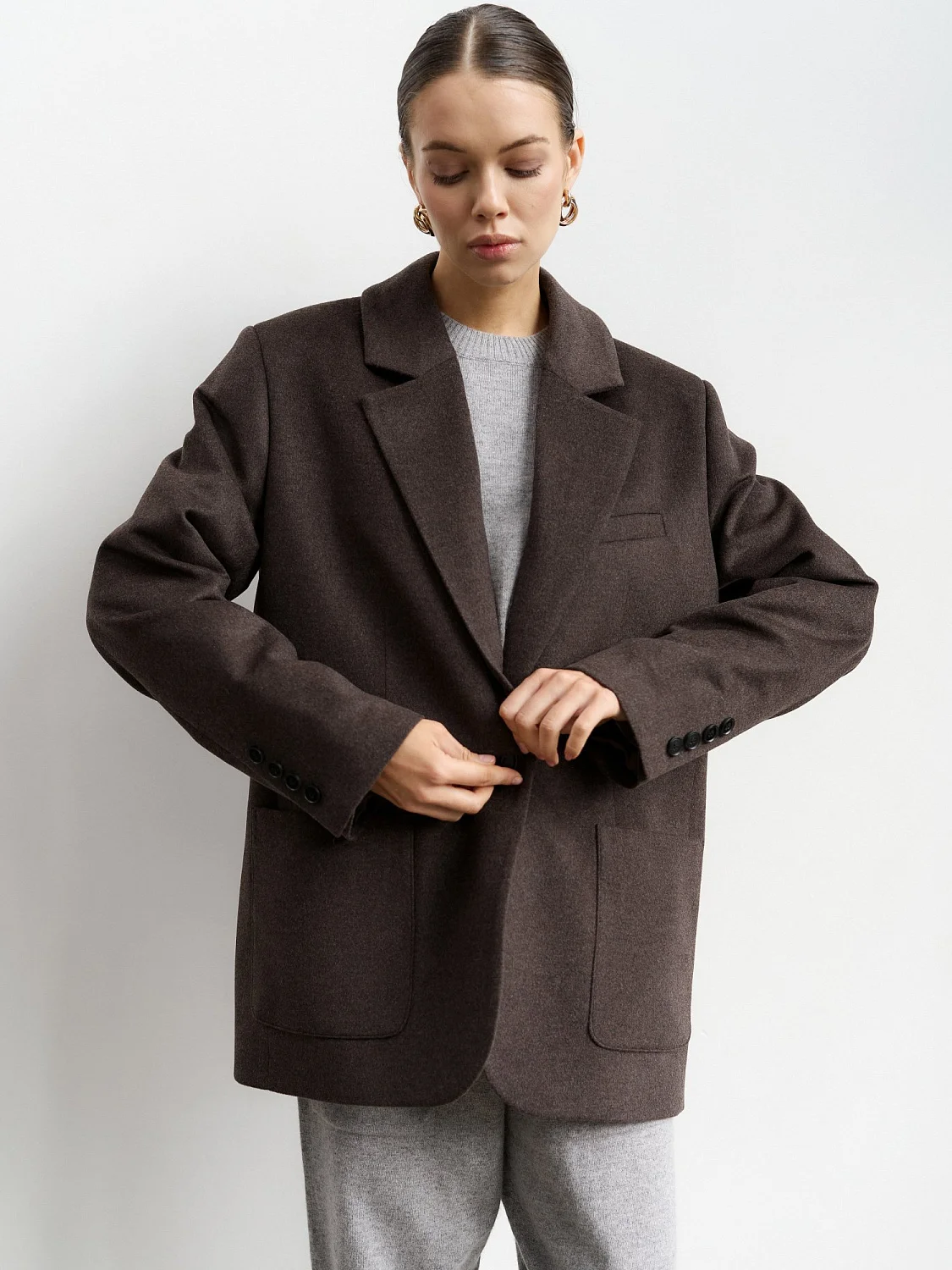 Жакет GRIS цвет коричневый