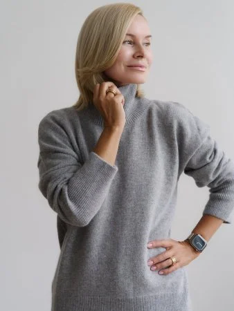Купить Свитер из ангоровой шерсти цвет Серый в фирменном магазине спортивной одежды Brillante.by