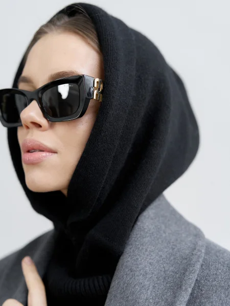 Капор ангоровый цвет Чёрный - в фирменном магазине спортивной одежды Brillante.by