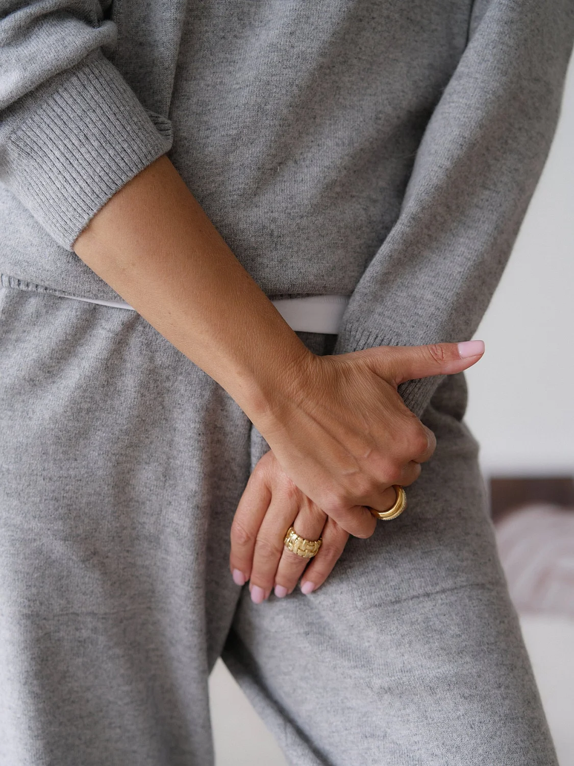 Костюм из ангоровой шерсти цвет СЕРЫЙ