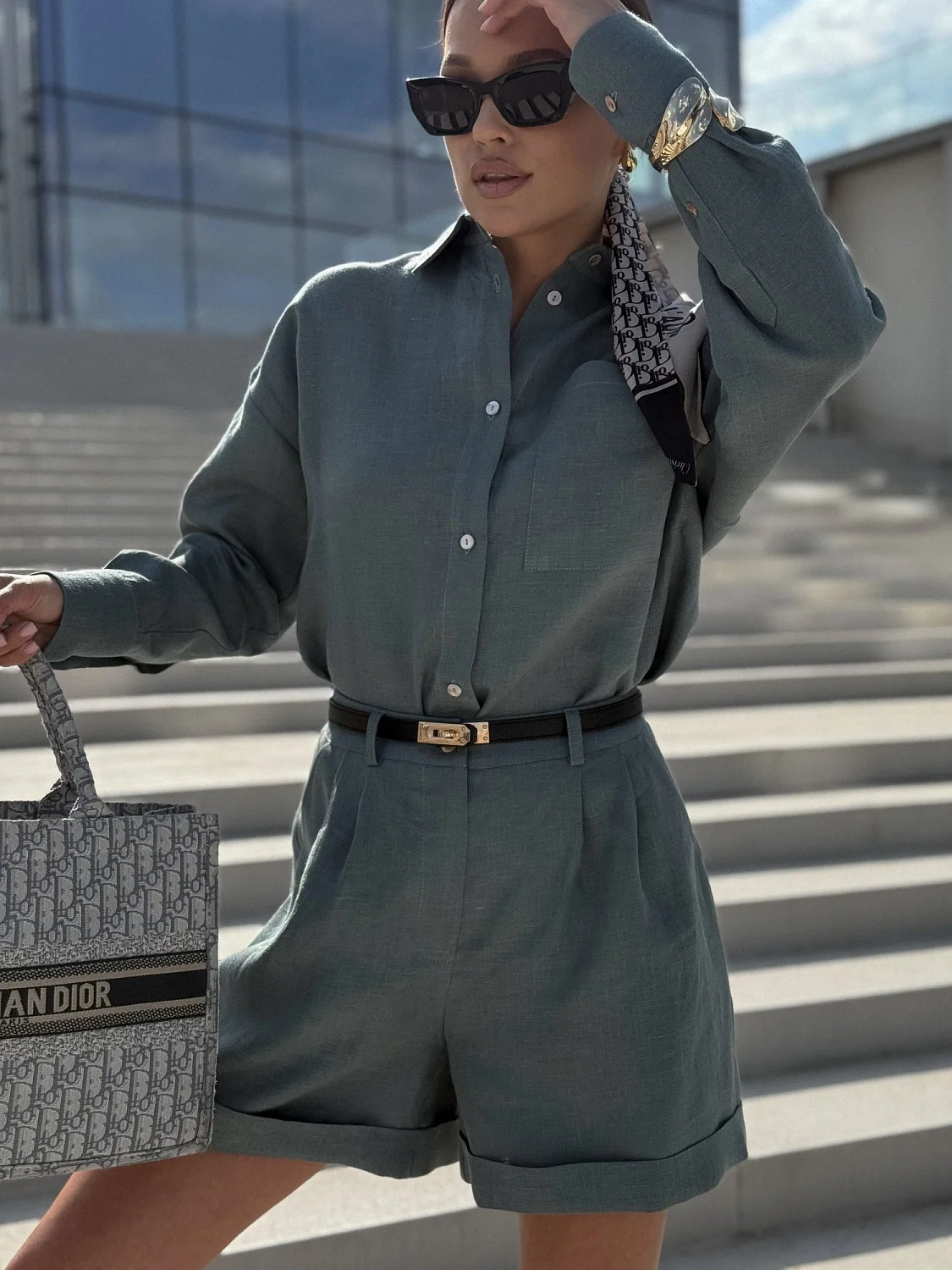 Рубашка Dolce Vita цвет зеленый