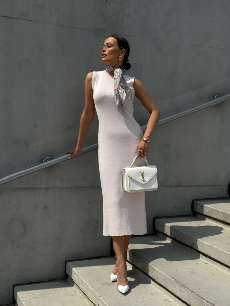 Платье трикотажное CHIC цв. нежный розовый - в фирменном магазине спортивной одежды Brillante.by