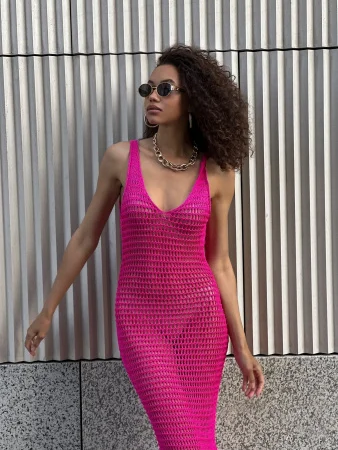 Купить Туника пляжная цвет Неон Пинк в фирменном магазине спортивной одежды Brillante.by