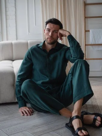 Купить Костюм рубашка, брюки цвет Изумруд  (можно купить отдельно) в фирменном магазине спортивной одежды Brillante.by