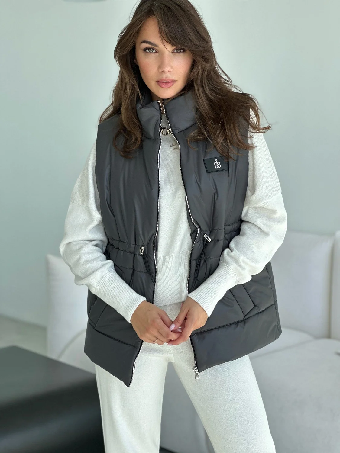 Безрукавка женская цвет Графит