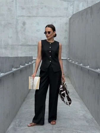 Купить Жилет с круглым горлом цвет чёрный в фирменном магазине спортивной одежды Brillante.by