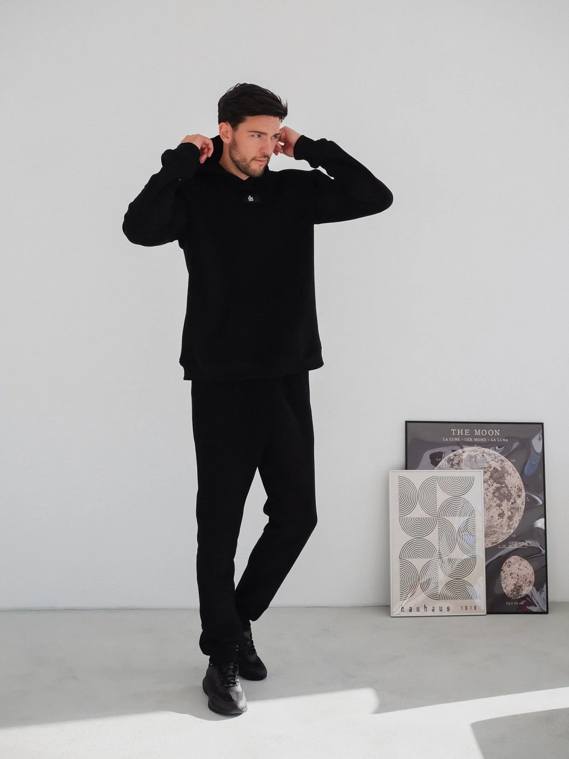 Костюм утеплённый с флисовым подкладом цвет ЧЕРНЫЙ