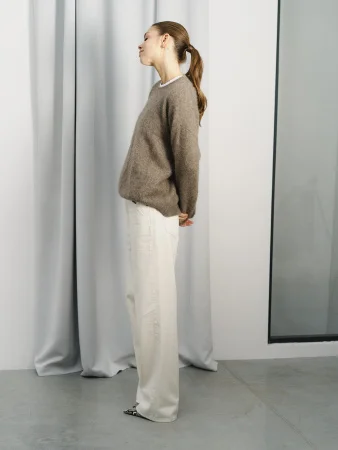 Купить Свитер кашемировый цв. Бежево-коричневый в фирменном магазине спортивной одежды Brillante.by