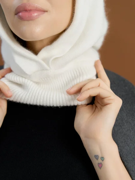 Капор ангоровый цвет Белый - в фирменном магазине спортивной одежды Brillante.by