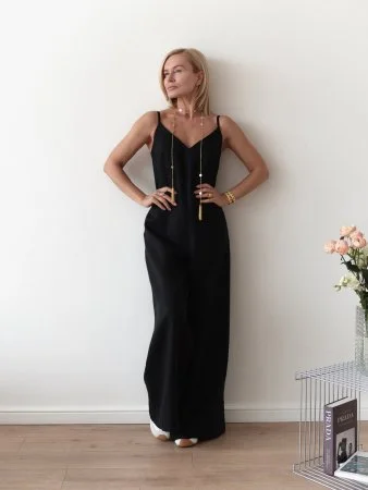 Купить Комбинезон брючный цвет черный в фирменном магазине спортивной одежды Brillante.by