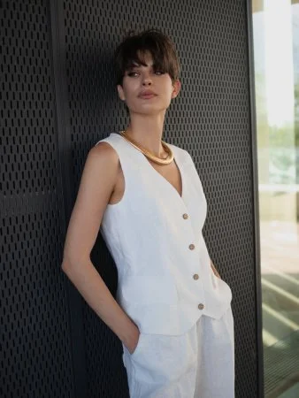 Купить Бермуды льняные цвет белый в фирменном магазине спортивной одежды Brillante.by