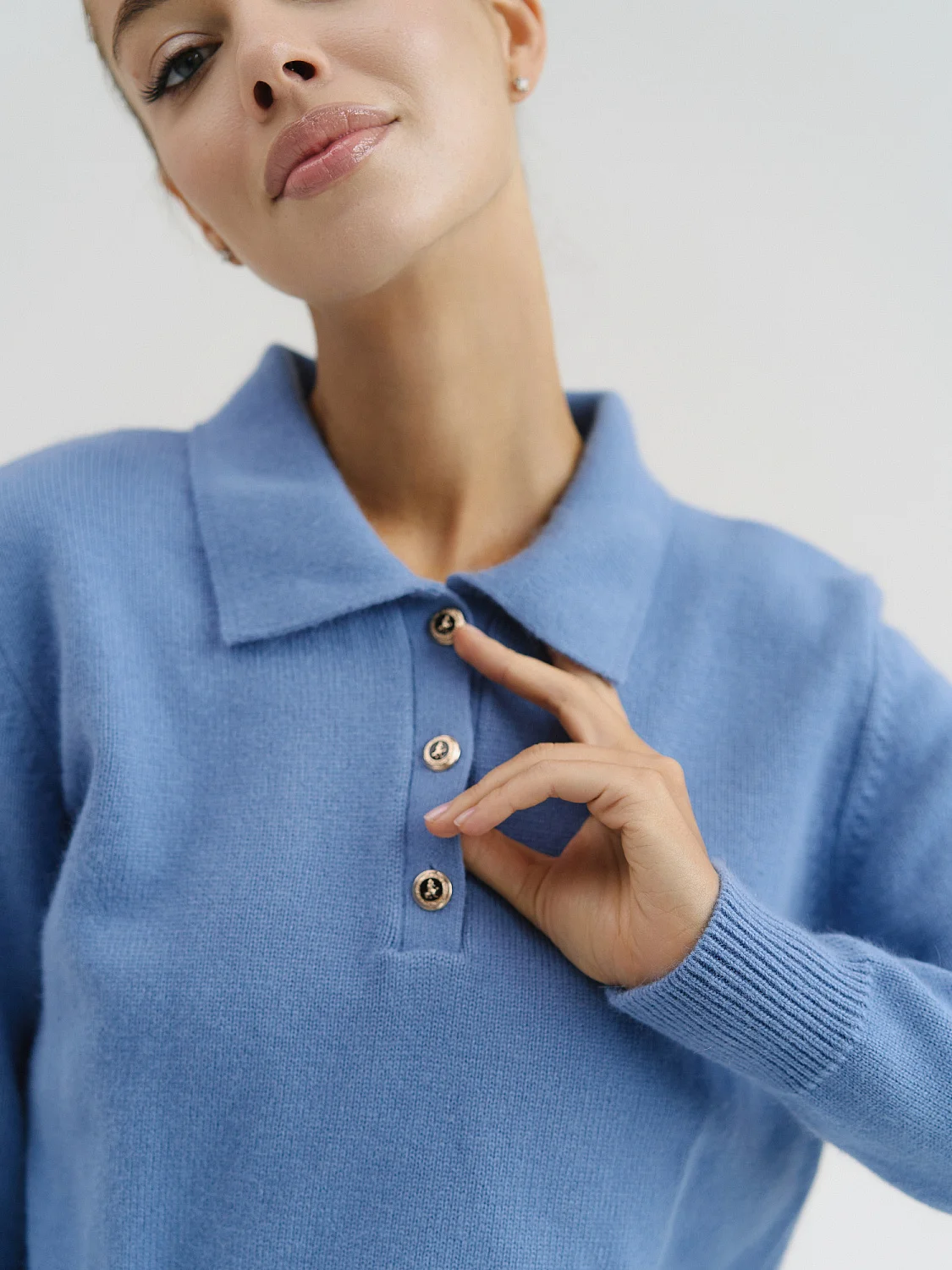 Поло Eclat цвет ледяной голубой