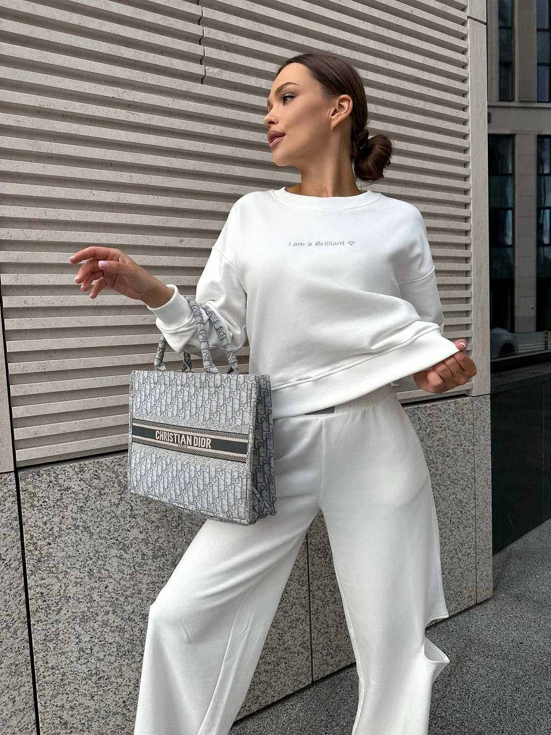 Костюм "I am a BRILLIANT" цвет Молочный