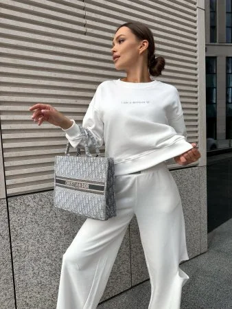 Купить Костюм "I am a BRILLIANT" цвет Молочный в фирменном магазине спортивной одежды Brillante.by