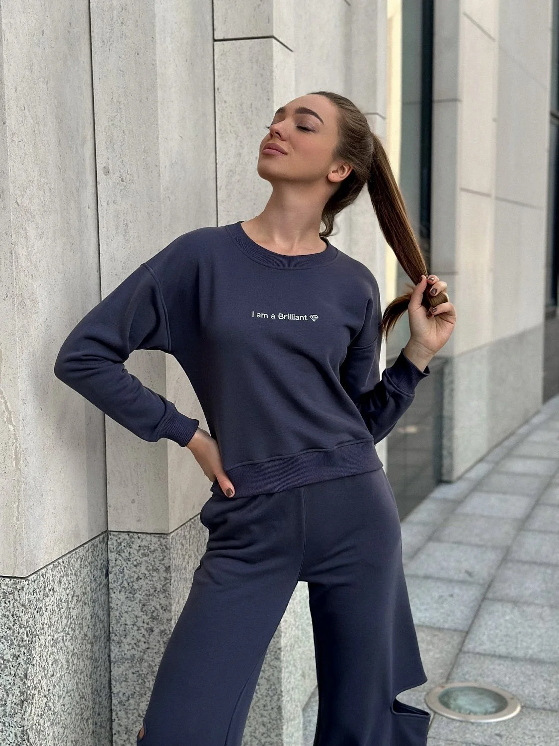 Костюм "I am a BRILLIANT" цвет Графит