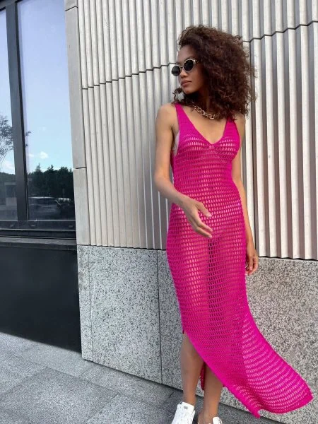 Туника пляжная цвет Неон Пинк - в фирменном магазине спортивной одежды Brillante.by