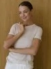 Купить Футболка из лиоцелла и шерсти с двойным кантом (овсяный меланж) в фирменном магазине спортивной одежды Brillante.by