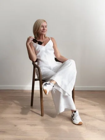 Купить Комбинезон брючный цвет белый в фирменном магазине спортивной одежды Brillante.by