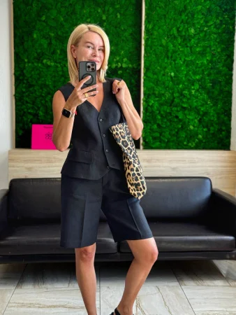 Купить Бермуды льняные цвет черный в фирменном магазине спортивной одежды Brillante.by