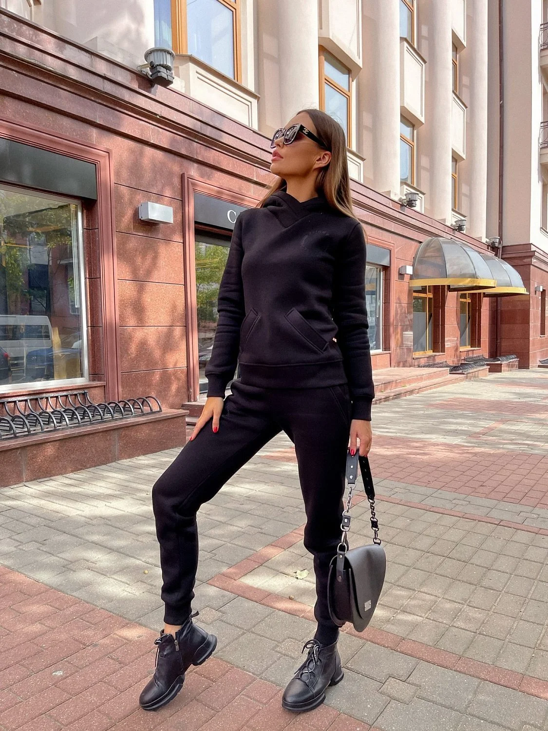 Костюм спортивный женский цвет Черный