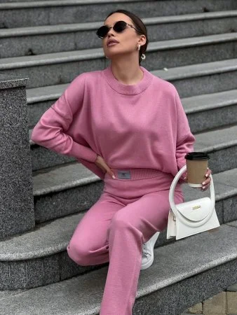 Купить Костюм вязаный трикотажный цвет АНЕМОН в фирменном магазине спортивной одежды Brillante.by