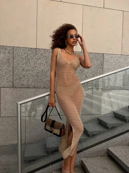 Туника пляжная цвет Бежевый - в фирменном магазине спортивной одежды Brillante.by