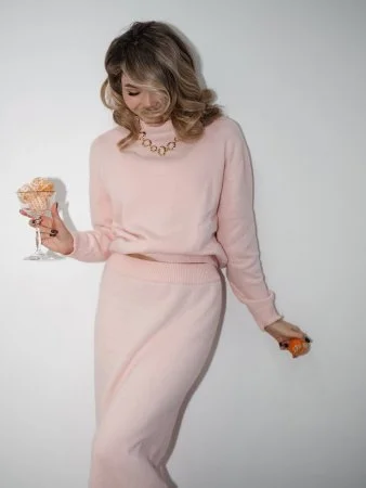 Купить Костюм ангоровый "Алло Галочка" цвет персиков-Розовый в фирменном магазине спортивной одежды Brillante.by