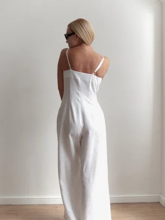 Купить Комбинезон брючный цвет белый в фирменном магазине спортивной одежды Brillante.by