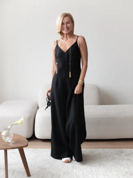 Комбинезон брючный цвет черный - в фирменном магазине спортивной одежды Brillante.by