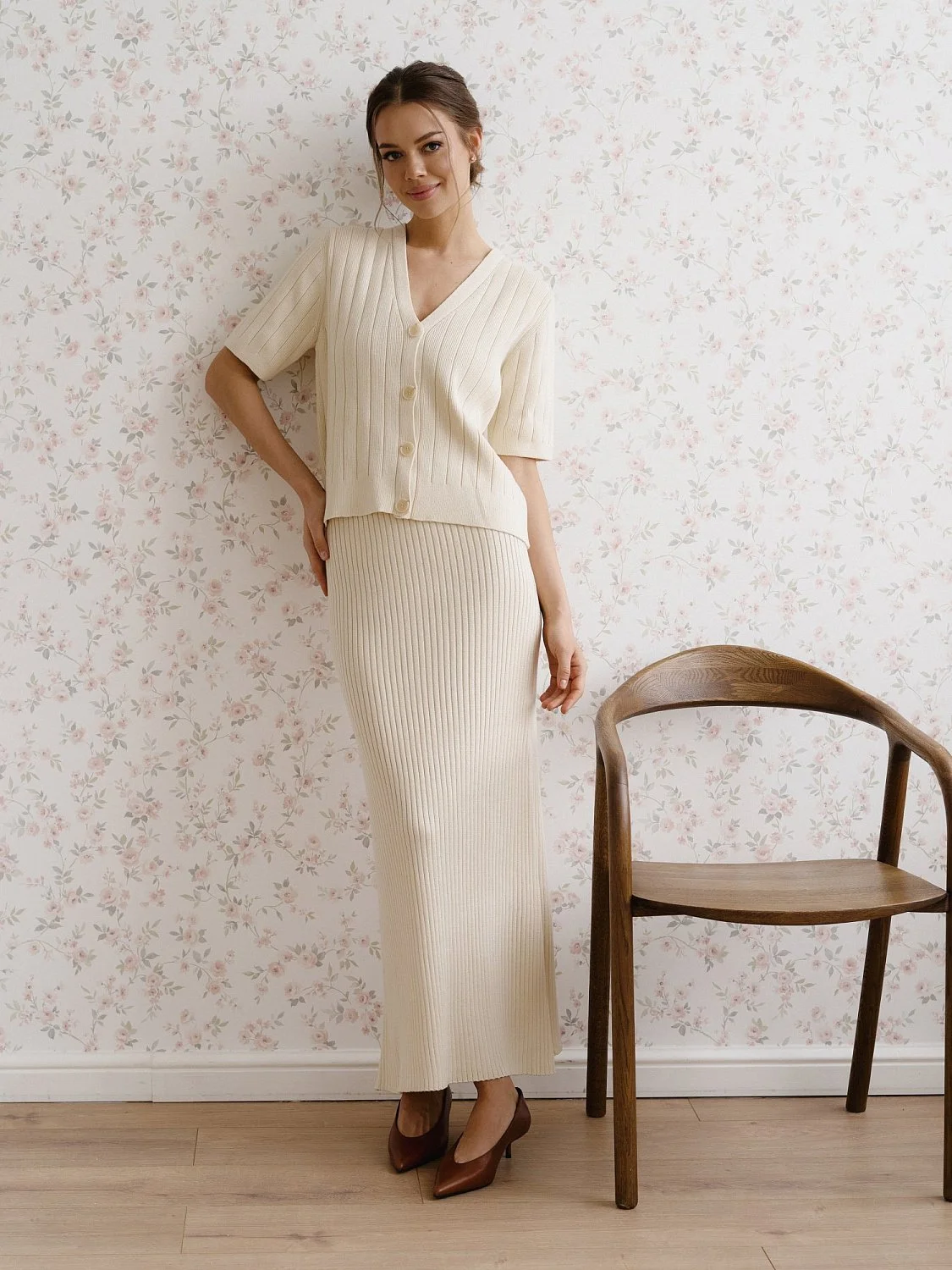 Юбка цв.сливочный