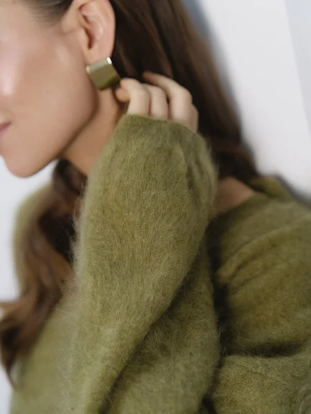 Свитер кашемировый цв.Оливка - в фирменном магазине спортивной одежды Brillante.by