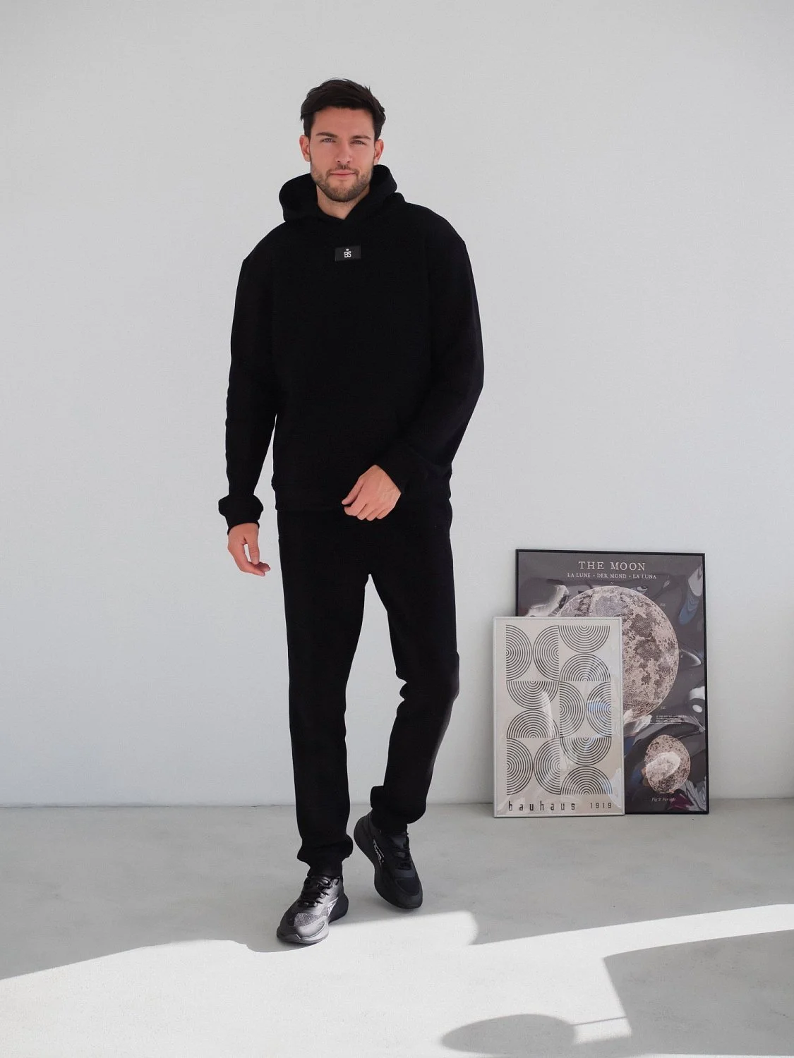 Костюм утеплённый с флисовым подкладом цвет ЧЕРНЫЙ