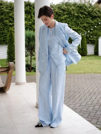 Купить Жакет двубортный цвет голубой в фирменном магазине спортивной одежды Brillante.by