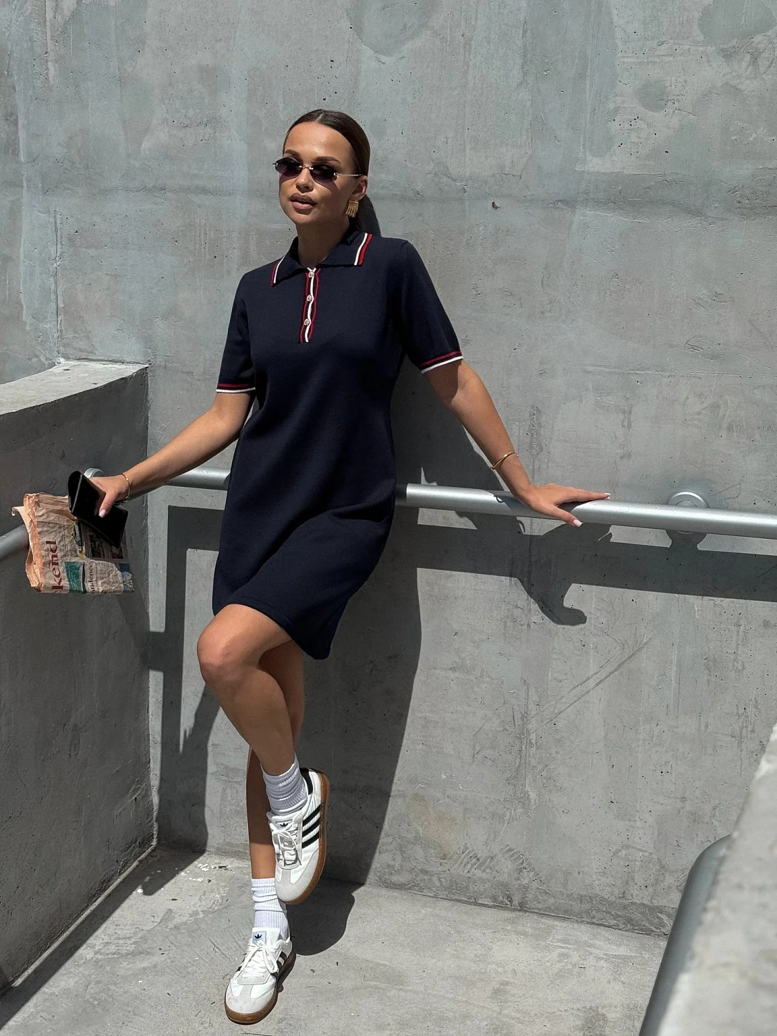 Платье поло Aesthetics цв. синий