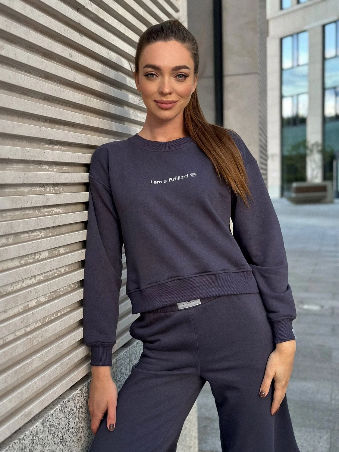 Костюм "I am a BRILLIANT" цвет Графит