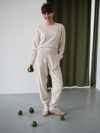 Купить Костюм из ангоровой шерсти цвет БЕЖЕВЫЙ МЕЛАНЖ в фирменном магазине спортивной одежды Brillante.by