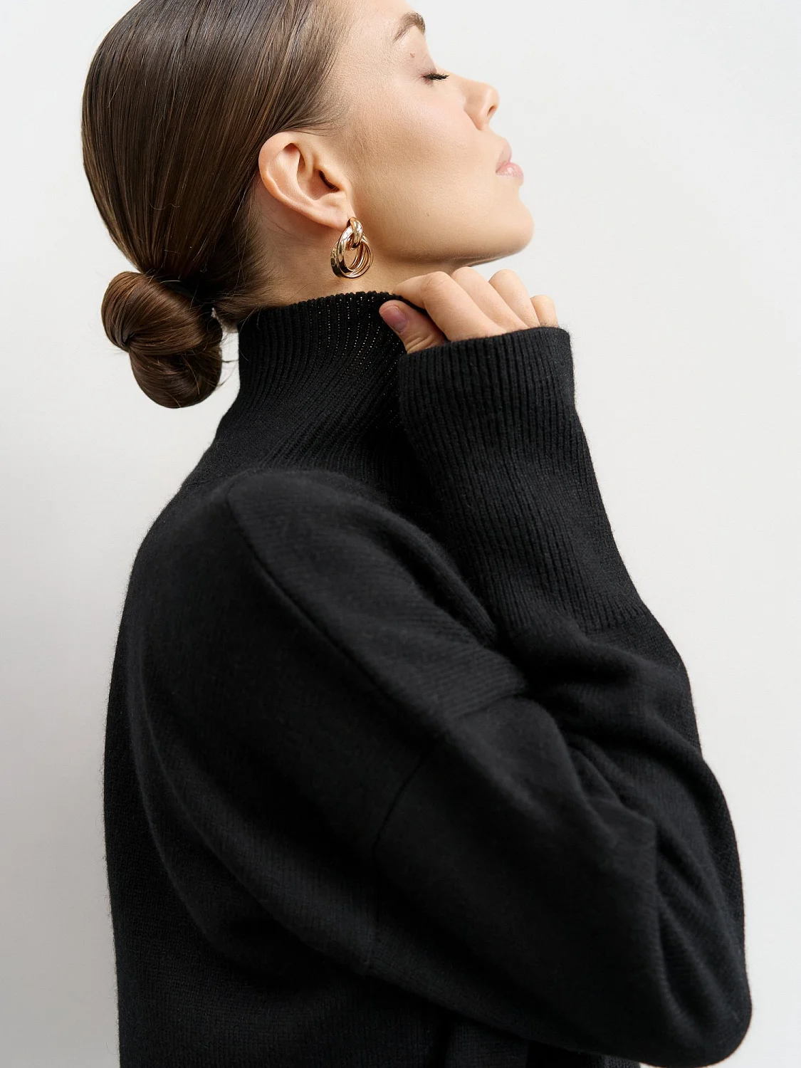 Свитер из ангоровой шерсти цвет Чёрный