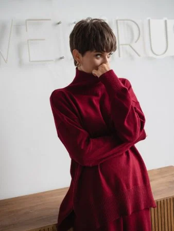 Купить Костюм из ангоры цвет Марсала в фирменном магазине спортивной одежды Brillante.by