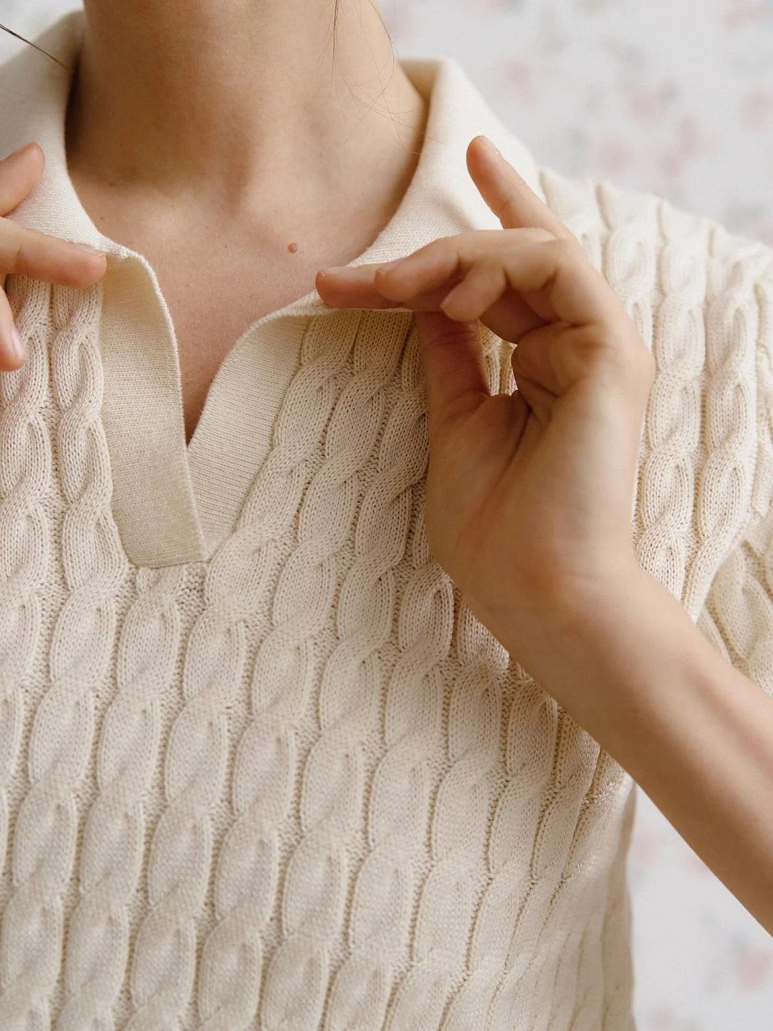 Поло цв.сливочный