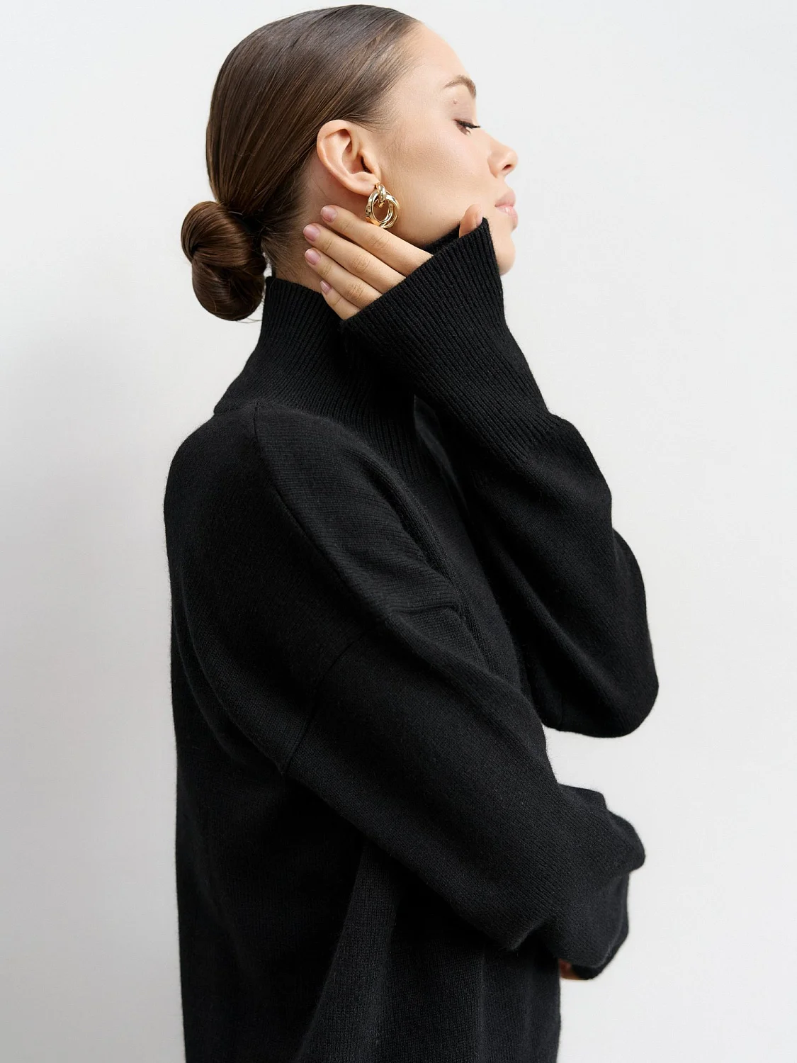 Свитер из ангоровой шерсти цвет Чёрный