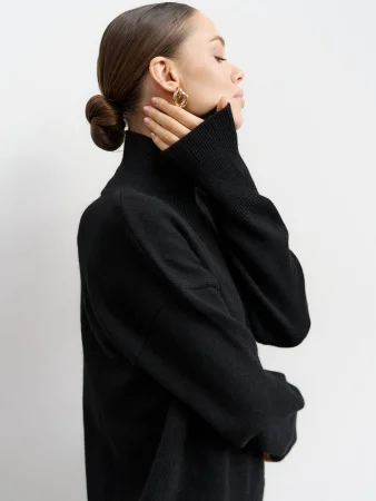 Купить Свитер из ангоровой шерсти цвет Чёрный в фирменном магазине спортивной одежды Brillante.by