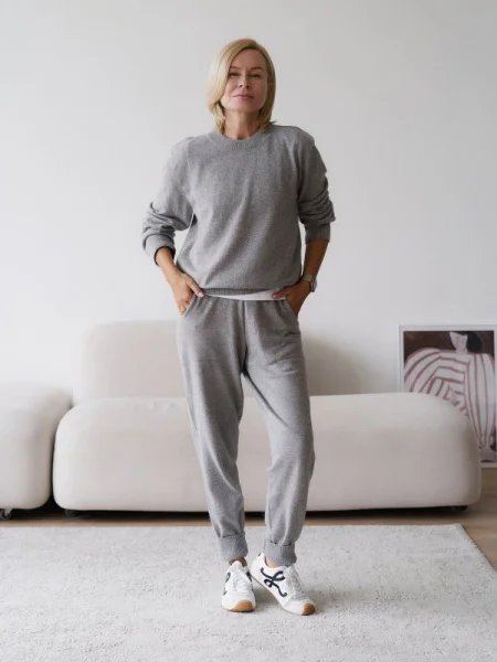 Костюм из ангоровой шерсти цвет СЕРЫЙ - в фирменном магазине спортивной одежды Brillante.by