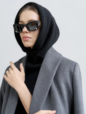 Купить Капор ангоровый цвет Чёрный в фирменном магазине спортивной одежды Brillante.by