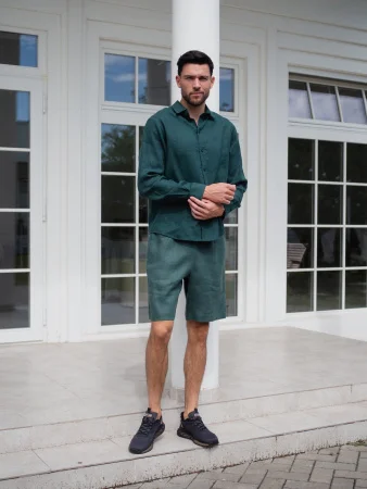 Купить Костюм рубашка с шортами цвет Изумруд  (можно купить отдельно) в фирменном магазине спортивной одежды Brillante.by